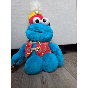Mattel Sesame Street Trumpet Playing Cookie Monster‎ Musical Plush Works 12"